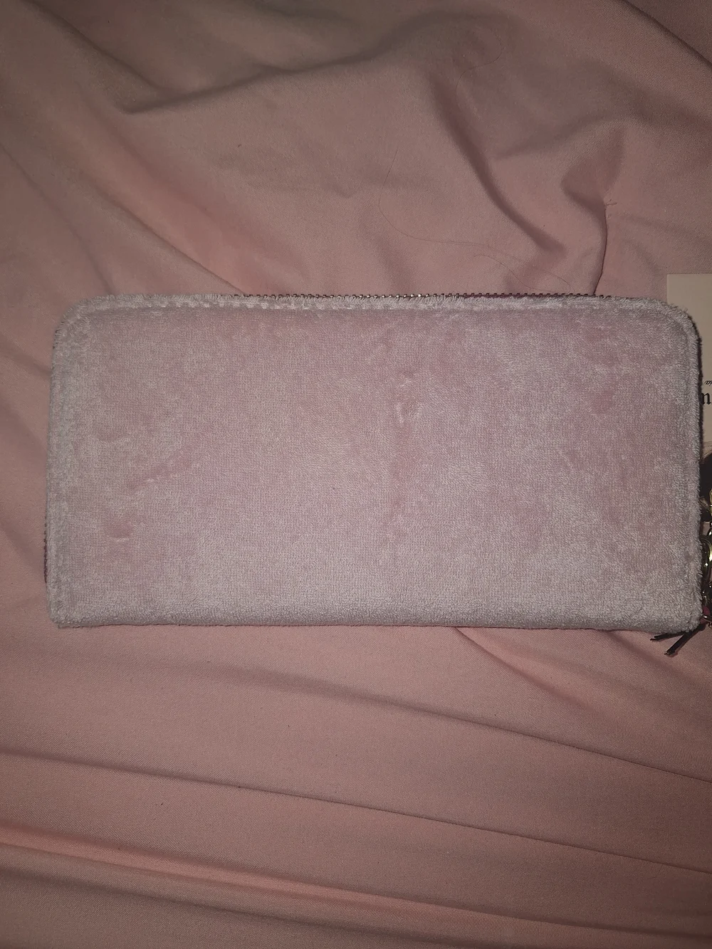 EXCLUSIVE Juicy Couture Pink Velvet Wristlet Wallet